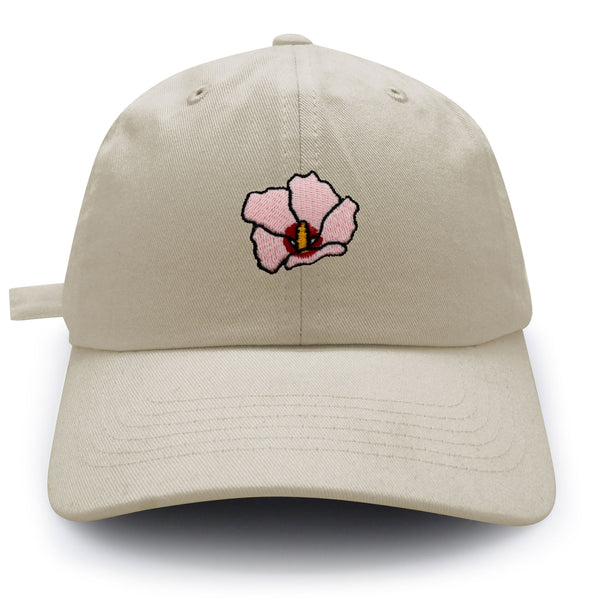 Rose of Sharon Dad Hat Embroidered Baseball Cap Hibiscus Hawaii