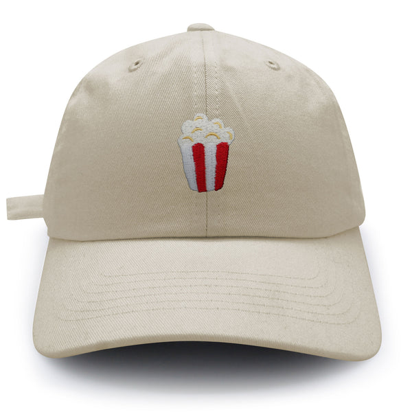 Popcorn Dad Hat Embroidered Baseball Cap Theater Foodie