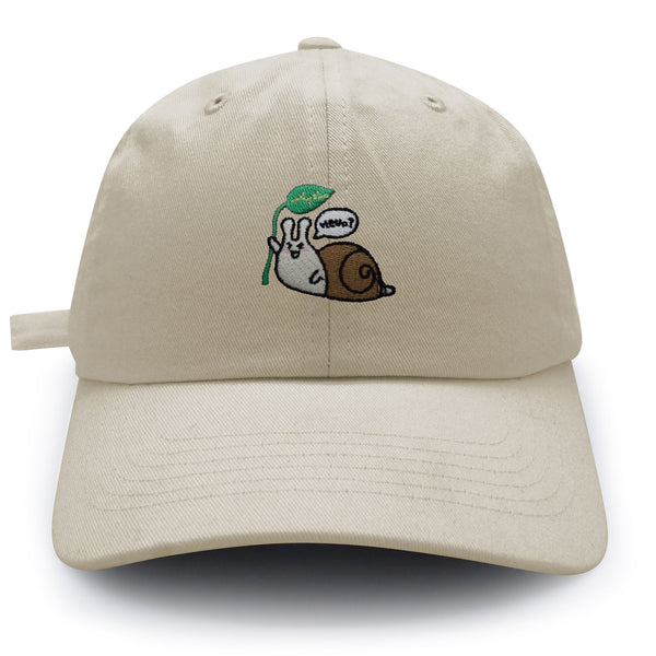 Hello Snail Dad Hat Embroidered Baseball Cap Cute Character