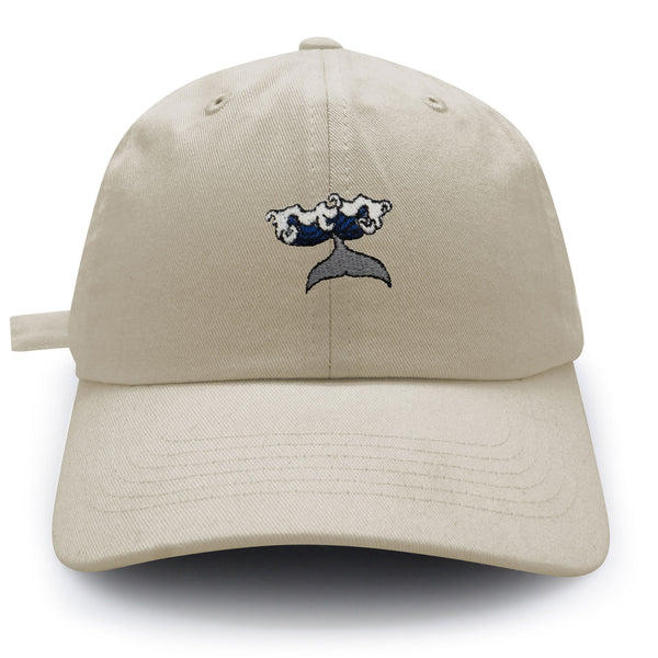 Whale Dad Hat Embroidered Baseball Cap Wave Ocean