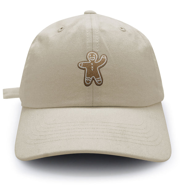 Gingerbread Man Dad Hat Embroidered Baseball Cap Holiday Cookie