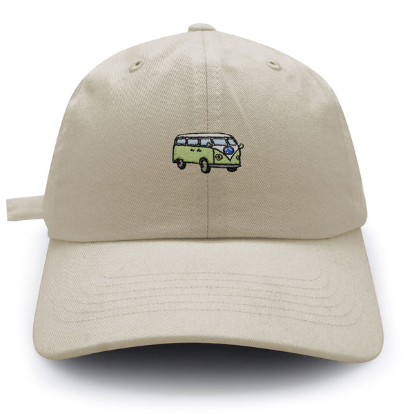 Hippie Bus Dad Hat Embroidered Baseball Cap Surfing RV