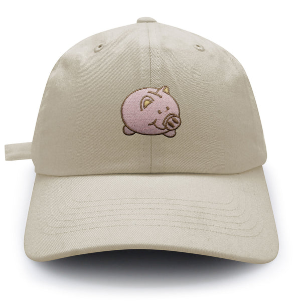 Piggy Bank Dad Hat Embroidered Baseball Cap Coin