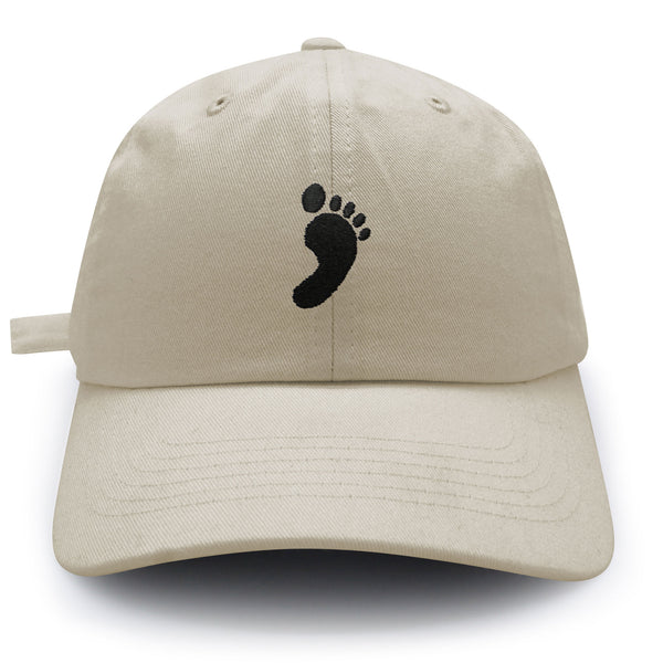 Footprint Dad Hat Embroidered Baseball Cap Feet