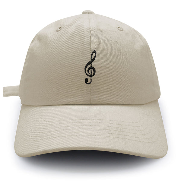 Treble Clef Dad Hat Embroidered Baseball Cap Music Symbol