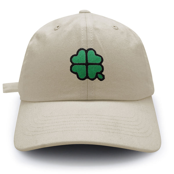 Four Leaf Clover  Dad Hat Embroidered Baseball Cap Clove Lucky