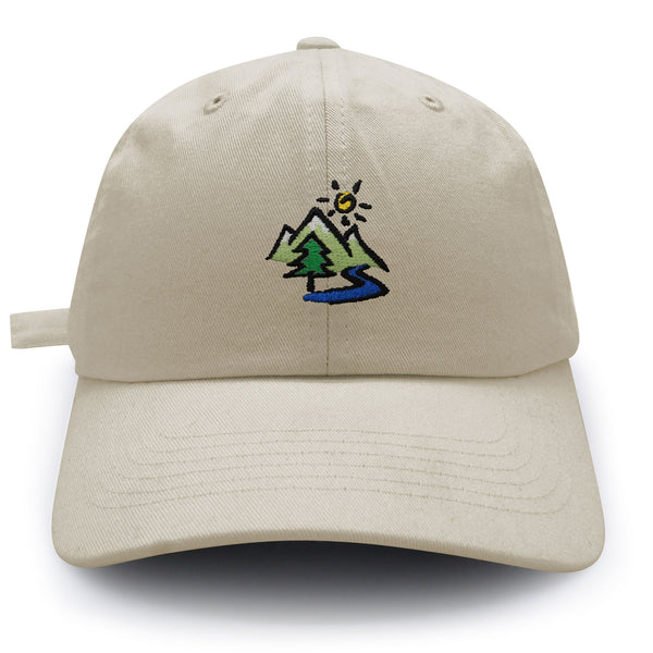 Mountain Dad Hat Embroidered Baseball Cap Image