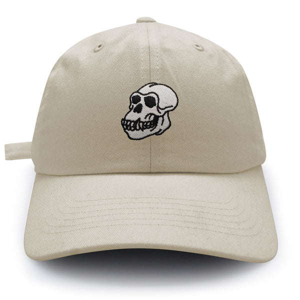 Gorilla Skull Dad Hat Embroidered Baseball Cap Skelton