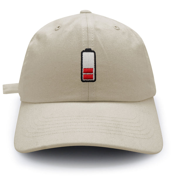 Low Battery Dad Hat Embroidered Baseball Cap Phone