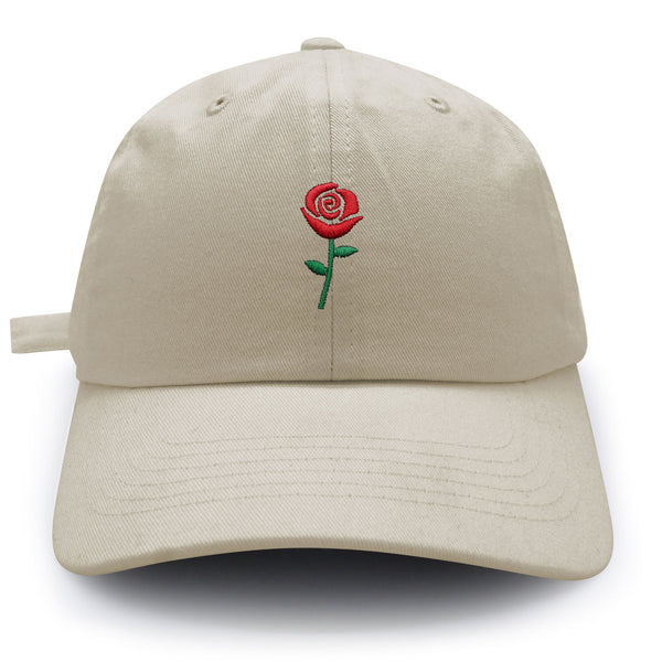 Rose Dad Hat Embroidered Baseball Cap Flower