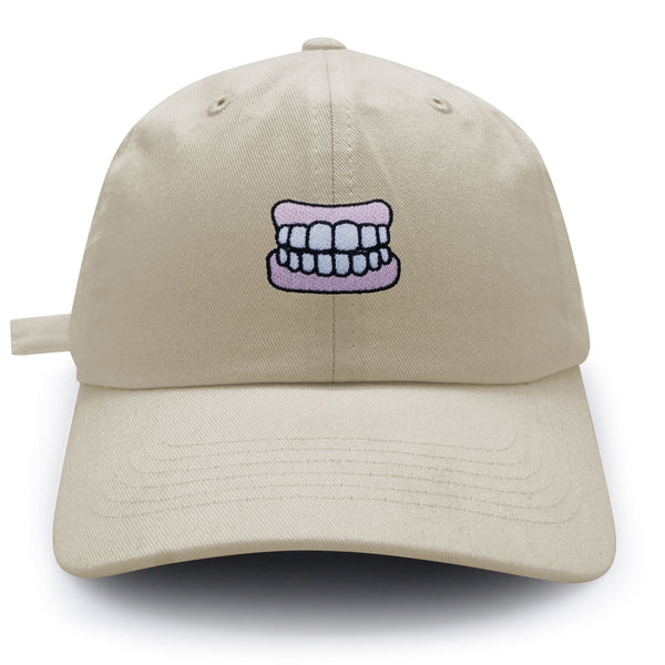 Dentures Dad Hat Embroidered Baseball Cap Funny