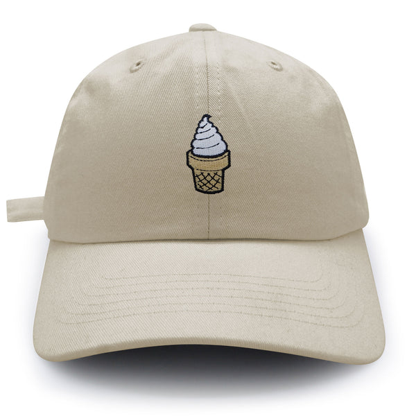 Ice Cream Cone Dad Hat Embroidered Baseball Cap Foodie