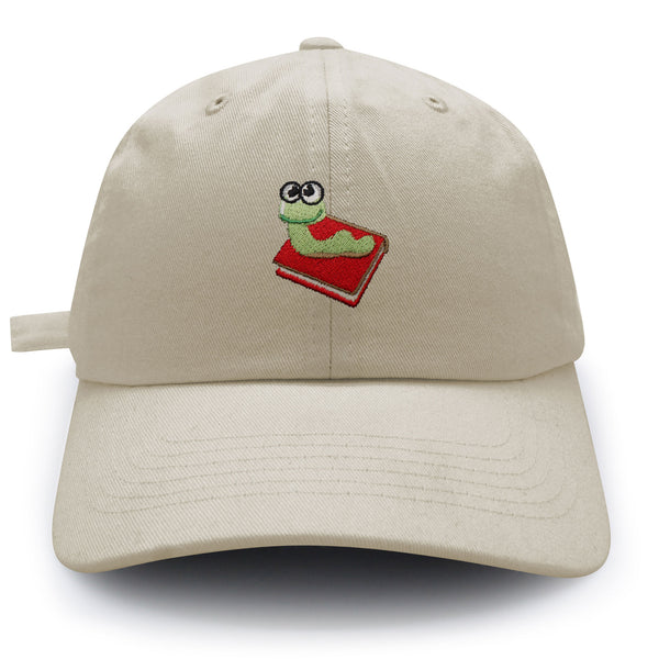 Bookworm Dad Hat Embroidered Baseball Cap Bug Funny