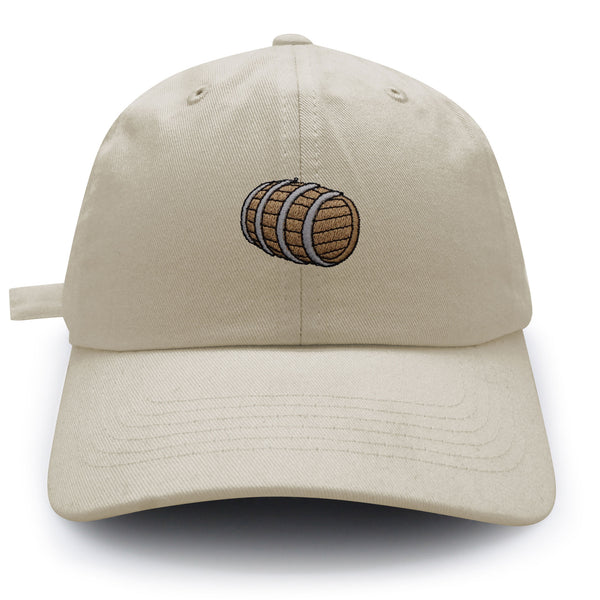 Wooden Barrel Dad Hat Embroidered Baseball Cap Wine