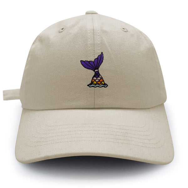 Mermaid Tail Dad Hat Embroidered Baseball Cap Cute