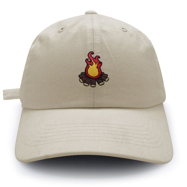 Camp Fire Dad Hat Embroidered Baseball Cap Grill Pit