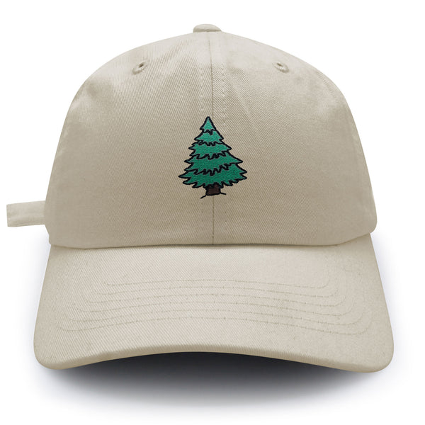 Pine Tree Dad Hat Embroidered Baseball Cap Forest Camping