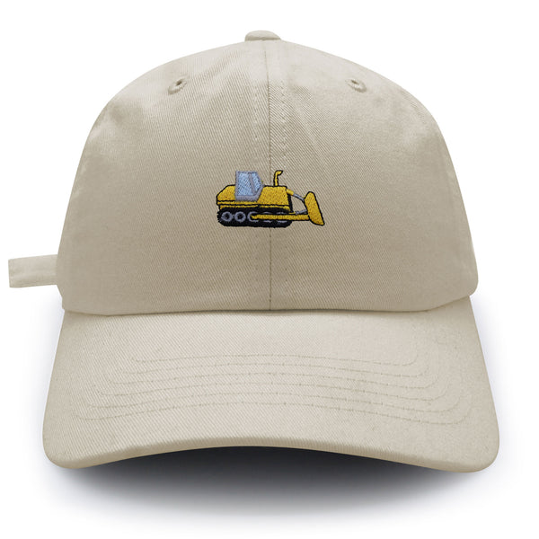 Bulldozer Dad Hat Embroidered Baseball Cap Construction