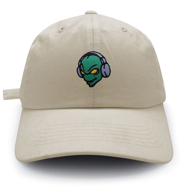 Alien Music Dad Hat Embroidered Baseball Cap Space