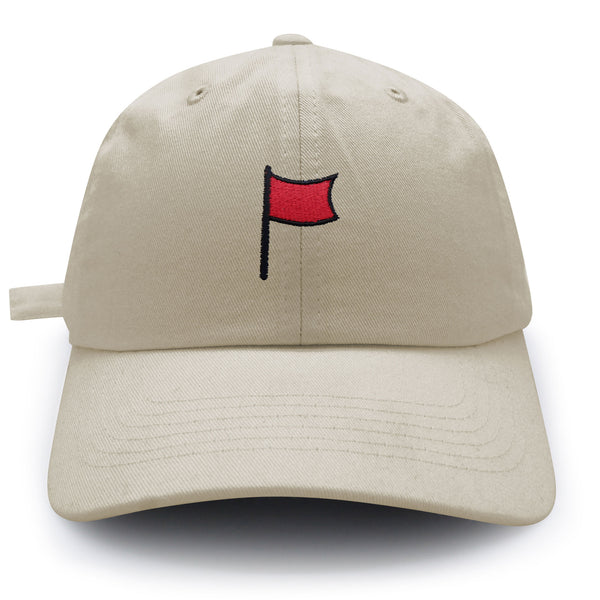 Red Flag Dad Hat Embroidered Baseball Cap Symbol
