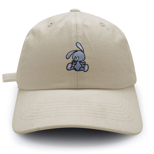 Stuffed Bunny Toy Dad Hat Embroidered Baseball Cap Stuffed Doll