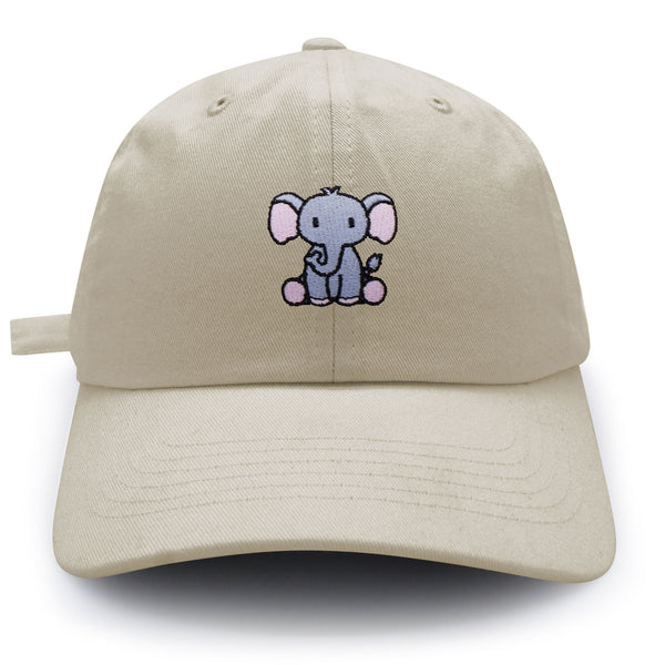 Sitting Elephant Dad Hat Embroidered Baseball Cap Cute Sitting