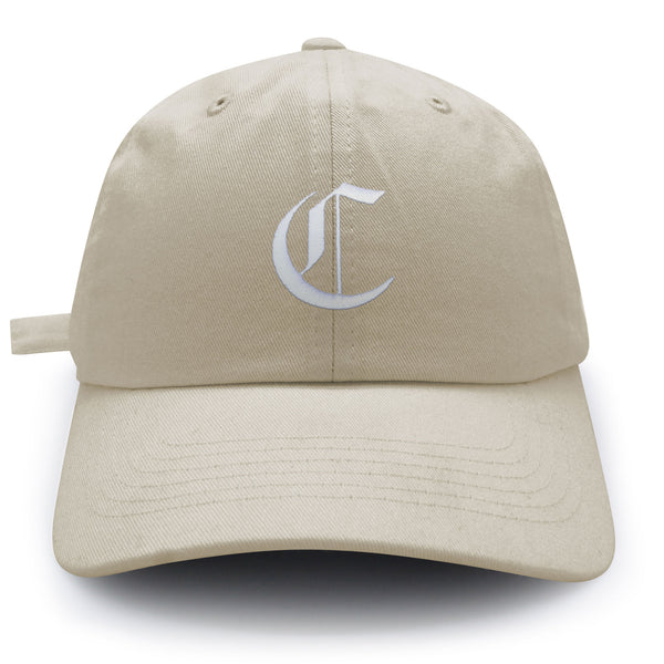 Old English Letter C Dad Hat Embroidered Baseball Cap English Alphabet