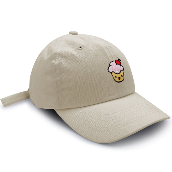 Happy Cupcake Dad Hat Embroidered Baseball Cap Muffin Sweet