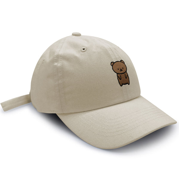 Bear Dad Hat Embroidered Baseball Cap Teddy Bear Brown