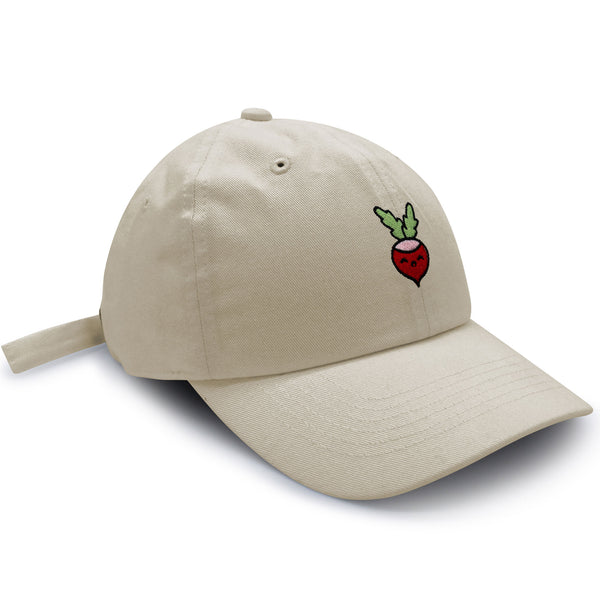 Radish Dad Hat Embroidered Baseball Cap Vegan Vegetable Farmer