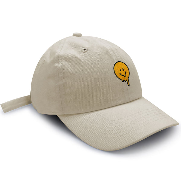 Melted Smile Dad Hat Embroidered Baseball Cap Sad Face