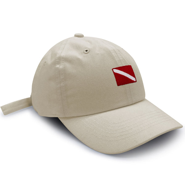 Diving Flag Dad Hat Embroidered Baseball Cap Flag Symbol