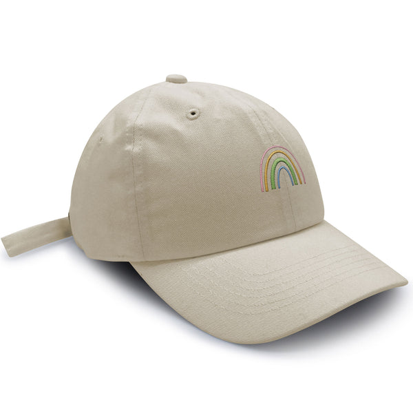 Rainbow Dad Hat Embroidered Baseball Cap Pastel Cute