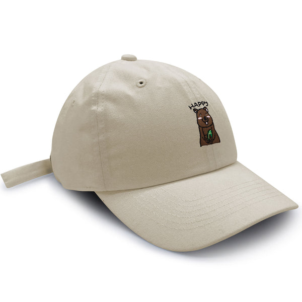 Happy Quokka Dad Hat Embroidered Baseball Cap Cute Animal