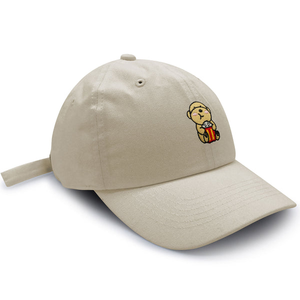 Popcorn Dog Dad Hat Embroidered Baseball Cap Puppy Poodle