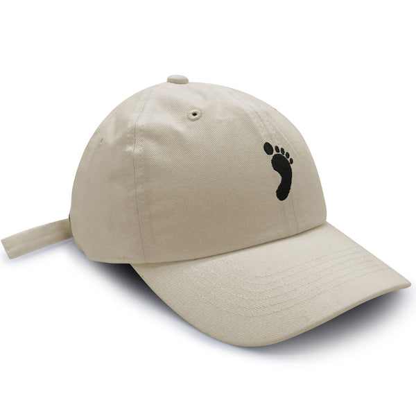 Footprint Dad Hat Embroidered Baseball Cap Feet