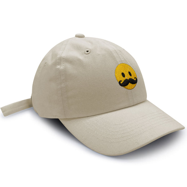 Mustache Emoji Dad Hat Embroidered Baseball Cap Funny