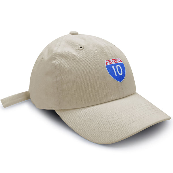 Interstate 10 Freeway Dad Hat Embroidered Baseball Cap Highway