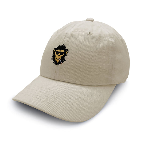 Smoking Monkey Dad Hat Embroidered Baseball Cap Wild Animal Funny