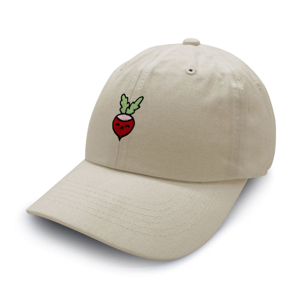 Radish Dad Hat Embroidered Baseball Cap Vegan Vegetable Farmer