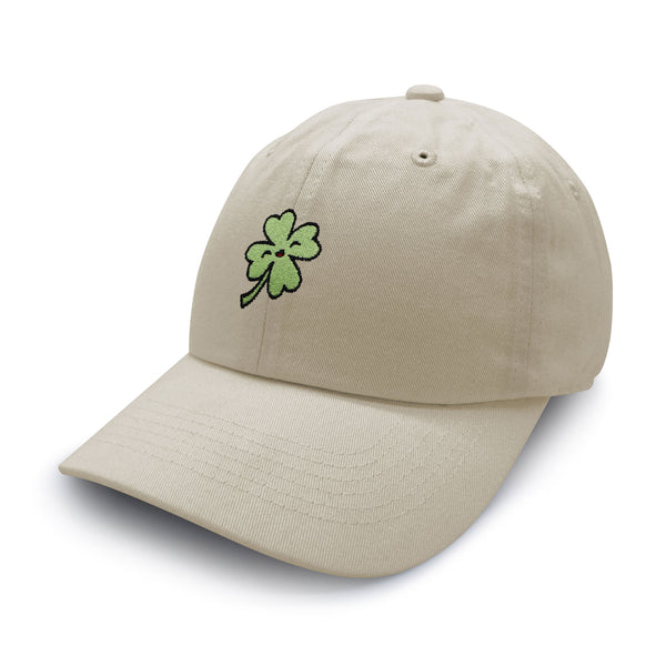 Clover Dad Hat Embroidered Baseball Cap Lucky Flower