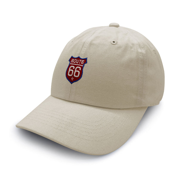 Route 66 Dad Hat Embroidered Baseball Cap Roadtrip Highway 66