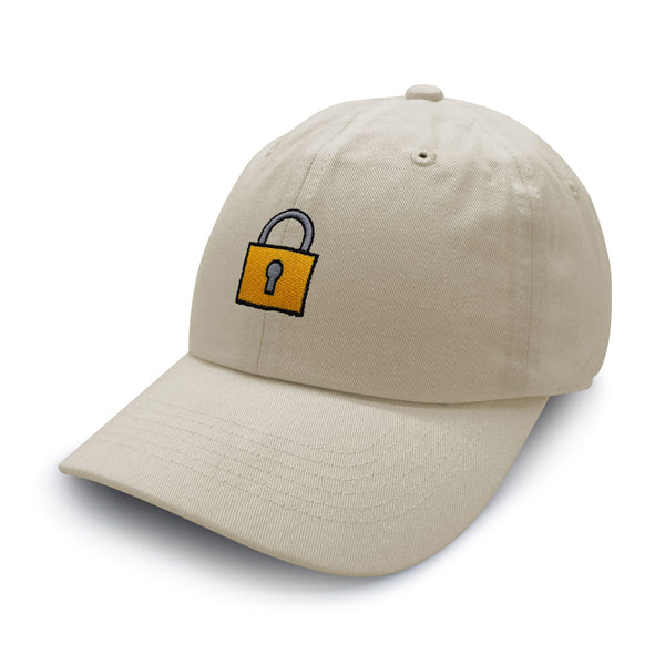 Lock Dad Hat Embroidered Baseball Cap Gate Logo