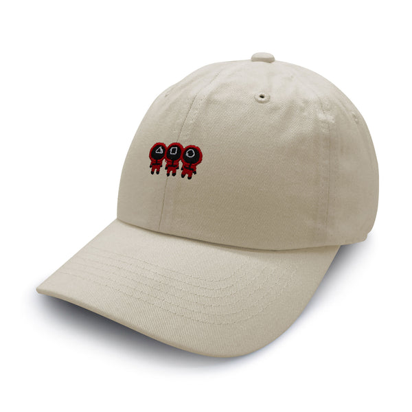 Squid Character Dad Hat Embroidered Baseball Cap Game Red Uniform