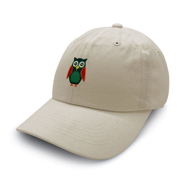 Owl Dad Hat Embroidered Baseball Cap Bird Green