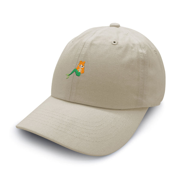 Mermaid Dad Hat Embroidered Baseball Cap Fish Girl