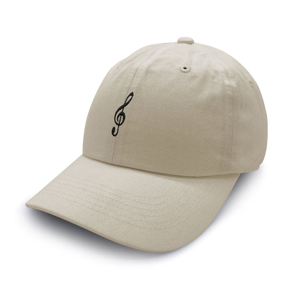 Treble Clef Dad Hat Embroidered Baseball Cap Music Symbol