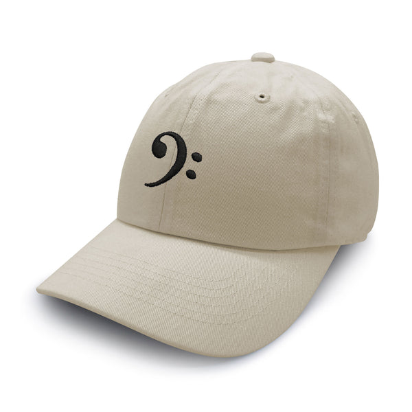 Bass Clef Dad Hat Embroidered Baseball Cap Music Symbol