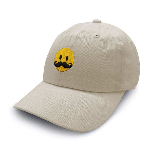 Mustache Emoji Dad Hat Embroidered Baseball Cap Funny