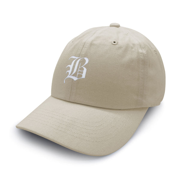 Old English Letter B Dad Hat Embroidered Baseball Cap English Alphabet